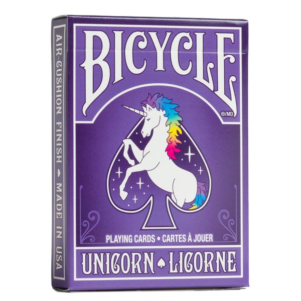 Bicycle Unicorn Playing Cards, Standard Index, Poker Cards, Premium Playing Cards, Unicorn Cards, Unique Playing Cards, 1 Deck