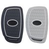 REPROTECTING Silicone Rubber Key Fob Cover Compatible with 2016-2021 Hyundai Elantra Elantra GT Ioniq Sonata Tucson SY5MDFNA433《not for Keys with Eject/fold Buttons》(4 Button Smart Key, Black Grey)