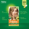 Nisha Creme Permanent Hair Color 100 percent Gray Coverage Hair Dye Easy to Apply Long Lasting Hair Colouring For Ultra Soft Deep Shine Conditioning With Natural Herbs Pack of 3 (Light Blonde)