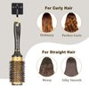 SHINLEA Round Hair Brush for Blow Drying, Aluminium Curly Hair Brush, Hairbrushes for Women Professional Curling, Straightening, Add Volume and Shine (1.7 inch Barrel, 2.5 inch with Bristles)