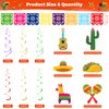 49 PCS Cinco De Mayo Party Decorations, Fiesta Party Decorations Fiesta Banner Hanging Swirls Honeycomb Table Centerpieces Cinco De Mayo Fiesta Party Birthday Decor for Mexican Party Supplies