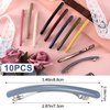 Pndeyo 10pcs Hair Barrettes Clips for Women Thin Fine Hair, French Barrette Hair Clips, No Slip Flat Hair Clip Hair Pins Claw Clasps Hair Styling Accessories for Short Medium Long Hair