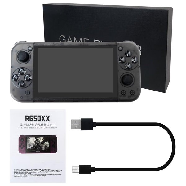 YYU RG50XX 5 Inch Handheld Retro Game Console, 64 GB, 15000+ Games