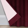 Eclipse Canova Blackout Thermaback Window Valance Curtains for Kitchen or Bathroom, 42" x 21", Burgundy