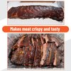UNCO- Stainless Steel Rib Rack, Holds Up to 4 Full Racks of Ribs for Smoking, Smoker Rack for Grilling, Nonstick BBQ Rib Rack Stand Holder