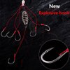 Dyxssm Trap Fishing Hooks Carp Fishing Baits Hook Lure with Fishing Spring Carp Feeder (Pack of 4) (6#)