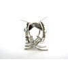 Generic Small/medium turquoise blue silver metal native western hair claw clip