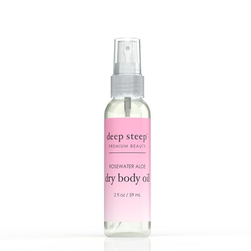 Deep Steep Dry Body Oil 2oz (Rosewater Aloe)