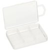 Plano Micro 6 Compartment Tackle Storage Box, Premium Tackle Storage, Clear, One Size (105000)