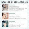 Wildpier Beauty Konjac Sponge, Natural Luxury Facial Exfoliator, Face Scrubber, Makeup Remover, Plant Based Gentle Cleansing for Sensitive Skin, Removes Dead Skin Cells, White