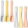 Giantree 6 Pcs Metal Makeup Spatula, Skin Care Makeup Spoons Mini Face Spatula Skincare Applicator for Beauty Cosmetics Lotion Mask Creams Stick Tiny Scoop