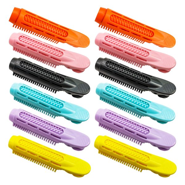 12 Pcs Volumizing Hair Root Clip, Heat Resistant Natural Fluffy Hair Clip Hair Styling Set, DIY Fluffy Curler Clamps for Women Girls Fine Thin Curly Long Short Hair