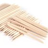 100PCS 75mm (3in) Cuticle Orange Wood Nail Sticks Pusher Manicure Pedicure Nail Remover Tool, Wooden Cuticle Pusher - Disposable Set Useful for Home & Salon -Won't Break Easily - Skin Safe - Beauty