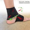 Zerone Ankle Brace, Adjustable Elastic Breathable Compression Ankle Support Wrap for Arthritis Reducing Swelling Achilles Tendonitis Injury Recovery(Black)