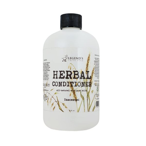 Legend's Creek Farm, Herbal Goat Milk Conditioner, Nourishing, Protecting, and Deeply Hydrating, Certified Cruelty Free (Unscented)
