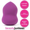 Beauty Junkees Makeup Sponge Blender – Purple Pear Foundation Makeup Blender Sponge, Liquid Cream Powder Blending Sponges, Make Up Applicator, Cosmetic Blenders, Wet Dry Beauty Sponge, Latex Free