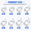 Octopus Fishing Hooks-120pcs Sport Circle Hooks Beak Offset Fishing Hooks Sharp High Carbon Steel Fishing Jig Hooks Black Fishhook for Saltwater Bass 8-9/0