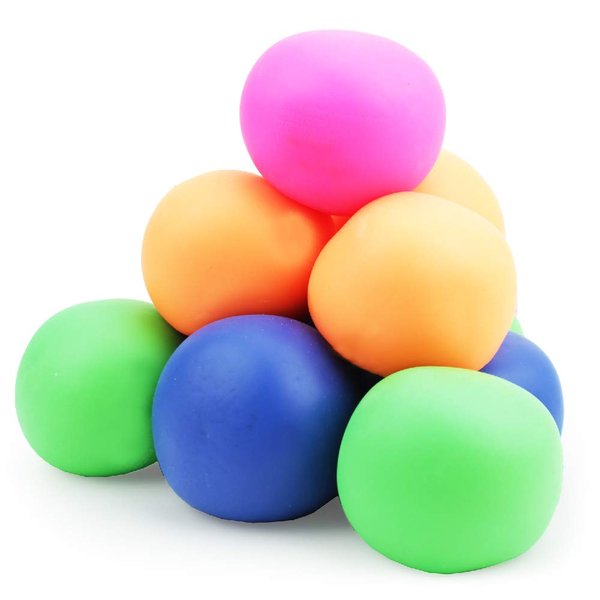 Boley 12 Pack Fidget Toys - Latex-Free Assorted Squishy Stress Ball Set - Stress Relief Sensory Toy for Relieving Tension and Fidget Play - ADHD/Anxiety Aid for Kids, Teens, and Adults
