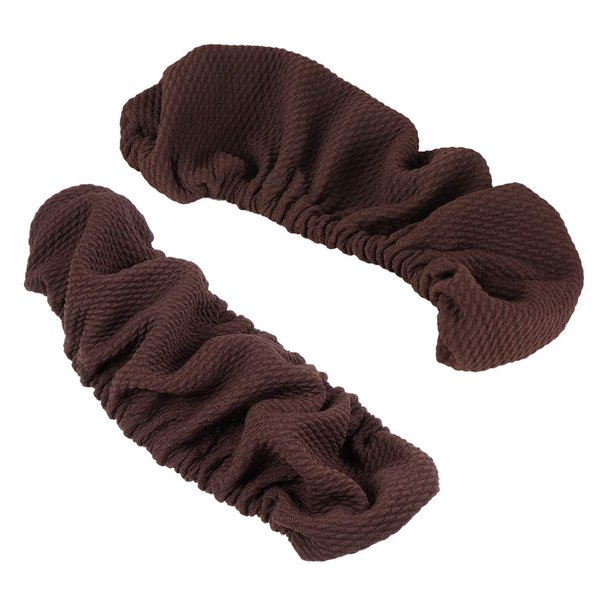 Garneck 2pcs Office Chair Armrest Covers,Arm Rest Slipcovers,Thickened Office Computer Chair Armrest Protect Covers, Elastic Band Chair Arm Rest Sleeves (Coffee)
