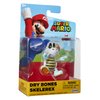 Super Mario Action Figure 2.5 Inch Dry Bones Collectible Toy, White