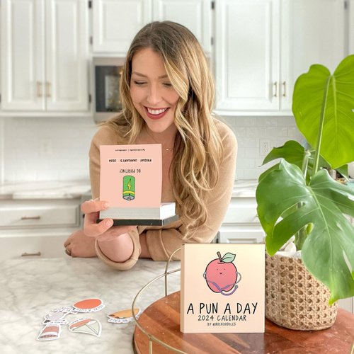 Rockdoodles 2024 Punny Daily Desk Calendar | Funny Calendar 2024 Day to Day for Home or Office, Daily Calendar 2024 Page a Day, Dad Joke Calendar with Tear Off Pages and Daily Puns, The Perfect Funny