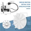 Universal SM550 Bathroom Fan Motor Replacement Compatible with Nu-Tone Br-oan Exhaust Vent Fan Motor 120V 50CFM 3000 RPM Replace EM550 C01575 C65878 EM750 65100 VFM100 by Fetechmate