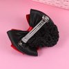 Minkissy 2Pcs Bowknot Hair Snoods Hair Bun Cover Hair Clip Net Snood Hairnet Tuck Net Occupational Hair Fixator for Dancing Class Work Daily (Red)