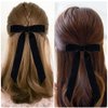 Velvet Bow Hair Clips, 2Pcs Handmade Bows Barrettes Hair Bows Alligator Clips Ribbon Hair Accessories for Girls Toddlers Teens