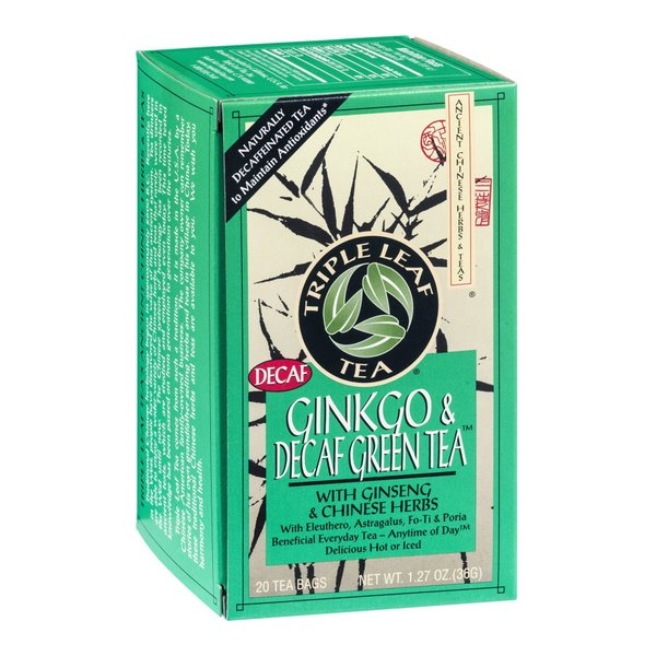 Triple Leaf Tea Ginkgo Decaf Green Tea (3x20 bag)