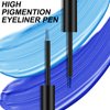 Apooliy 2pcs Matte Eyeliner,Waterproof Liquid Eye Liner,Long Wear 2 Colors Eyeliner Pen，Quick-Drying Colorful Eyeliner Stick,Blue,Brown