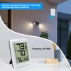 Indoor Outdoor Thermometer Hygrometer Wireless, Urageuxy Digital Temperature Humidity Monitor with 328ft Range Remote Sensor for Home, Greenhouse, Refrigerator, ℃/℉ Switch Optional (White)