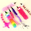 KALIONE Cat Worm Toy Refills Pack, 8 PCS Cat Toy Wand Replacement, Cat Wand Attachments, Cat Feather Toys, Cat Wiggly Toy, Fuzzy Cat Toy Fishing Pole Refill for Interactive Indoor Cats Kitten, Style B