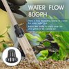 hygger Small Gravel Vacuum for Aquarium, Manual 80GPH Aquarium Gravel Cleaner Low Water Level Water Changer Fish Tank Cleaner with Pinch or Grip Run in Seconds Suction Ball Adjustable Length