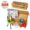 Zing Stikbots, Set of 4 Clear Stikbot Poseable Action Figures and Mobile Phone Tripod, Stop Motion Animation Toys, Great for Kids Ages 4 and Up