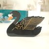Cute Swan Hair Clip,Acetate Claw Clips,Hair Clips for Women,Black