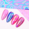 JERCLITY 10 Rolls Aurora Iridescence Nail Foil Transfer Sticker Kit Holographic Nail Foil Sheets Foil Nail Art Decals Laser Nail Foil Transfer Stickers Foil Nail Wraps for Foil Nail Art