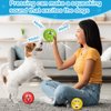 Coricorsu 3.14" Squeaky Dog Toys Funny Smile Face Chewing Latex Rubber Soft Fetch Play Interactive Squeaky Dog Balls for Puppy Small Medium Pet Dog (3PCS)