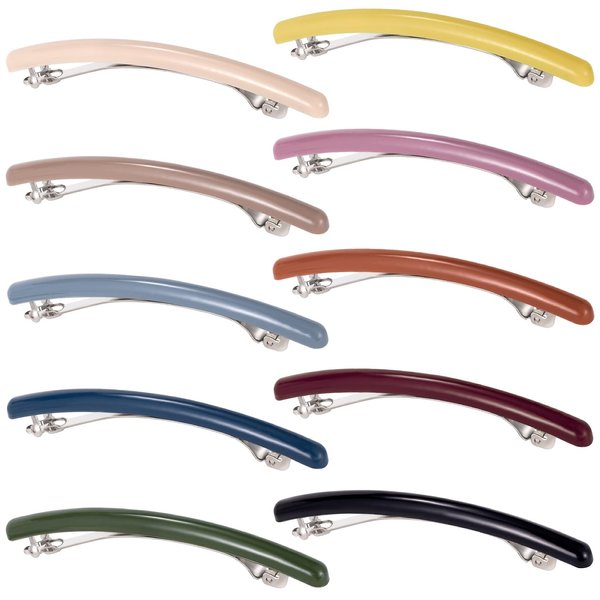 Pndeyo 10pcs Hair Barrettes Clips for Women Thin Fine Hair, French Barrette Hair Clips, No Slip Flat Hair Clip Hair Pins Claw Clasps Hair Styling Accessories for Short Medium Long Hair