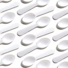 Extra Sturdy, BPA Free 100ct Plastic Tasting Spoons. Disposable Mini Tasters for Sampling or Individual Portions of Ice Cream, and Appetizers. Great for Food Trucks, Parties and Events