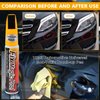 Ouzorp Car Touch Up Paint Black Fill Pen Scratch Repair Two-In-One