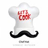 CYMYLAR Chef Hat Balloon 3Pcs/Chef Hat for Birthday Party Decorations/Chef Cooking Balloon/Cooking Chef Cap Party Balloon/Chef Cooking Theme Party Decoration/Kitchen Birthday Party