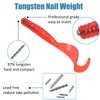 Fishing Weights Tungsten Nail Weights Insert Sinkers Wacky Weight Fishing Sinkers Bass Fishing Kit 25pcs