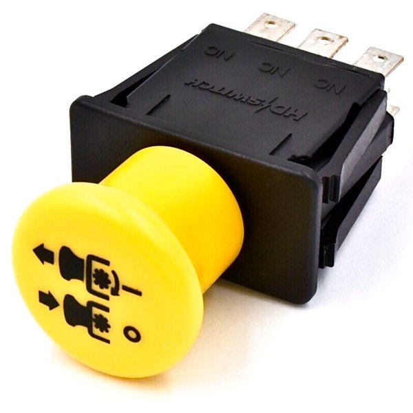 HD Switch 10 AMP OEM Upgrade Blade Clutch PTO Switch fits John Deere Ztrak EZtrak Z225 Z235 Z245 Z255 Z245 Z425 Z435 Z445 Z465-102 105 115 145 155C 190C - Scotts L2048 L2548 Tractor Lawn Mowers