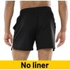 MIER Men's Workout Running Shorts Quick Dry Active 5 Inches Shorts with Pockets, Lightweight and Breathable, Black, M