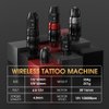 Xnet Titan 42mm Grip Rotary Tattoo Machine Kit - Wireless Tattoo Cartridges Pen with Extra 38mm Grip and Extra Battery 2400mAh Battery Power Japanese Coreless Motor Digital LCD Display