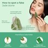 PLANTIFIQUE Jade Roller for Face and Gua Sha Facial Tools - Includes Real Jade Roller and Gua Sha Set - Certified Face Roller and GuaSha for Your Skincare Routine