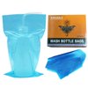Tattoo Wash Bottle Bags, Usiriy 250pcs Wash Bottle Covers Sleeves Disposable Squeeze Bottle Bag Cover Tattoo Bottle Bags Blue 6 X 10 Inch Cleaning Supplies