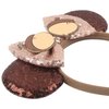 Squirrel Ears Head Band Hazel Mouse Ears Headband for Women Velvet Hair Bow Headwear for Girls&Boys - Sparkle Sequins Mouse Hair Bands with Big Ears Essencial Accessories for Trip (squirrel bow)