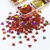 Maple Leaf Nail Art Glitters Fall Nail Sequins 3D Holographic Fall Nail Art Flakes 6 Grids Autumn Nail Glitter Sequins Laser Maple Leaves Nail Flakes for Women DIY Thanksgiving Nails Decoration Makeup