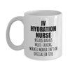 Whizk IV Hydration Nurse Mug Gift - Funny Coffee Intravenous Hydration Birthday Appreciation Thank You Retirement Tea Cup Women Men Mom Dad Badass Miracle Worker Official Job Title MMW0696